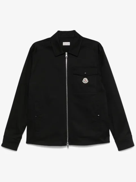 Moncler zip-up gabardine shirt jacket