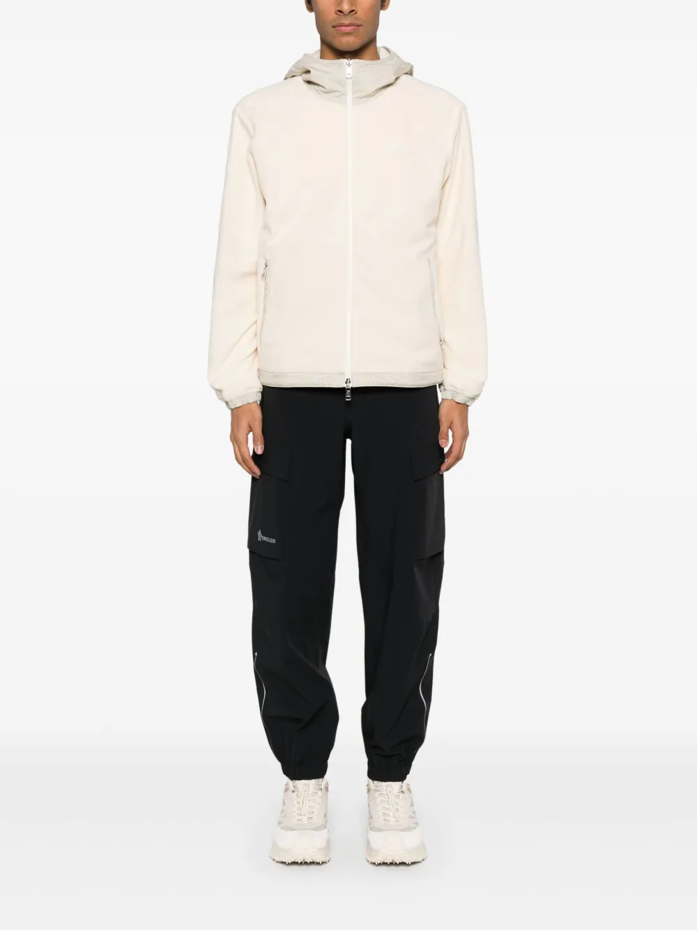 Moncler Omkeerbaar fleece jack met capuchon - Beige