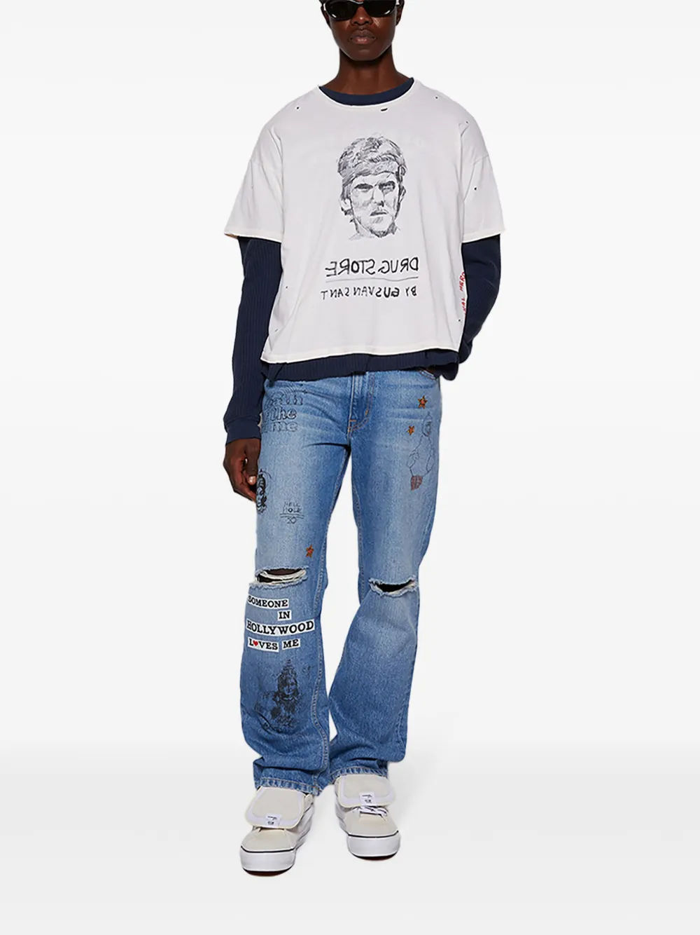 Vans x HommeGirls Sk8-Mid Reissue 83 sneakers Wit