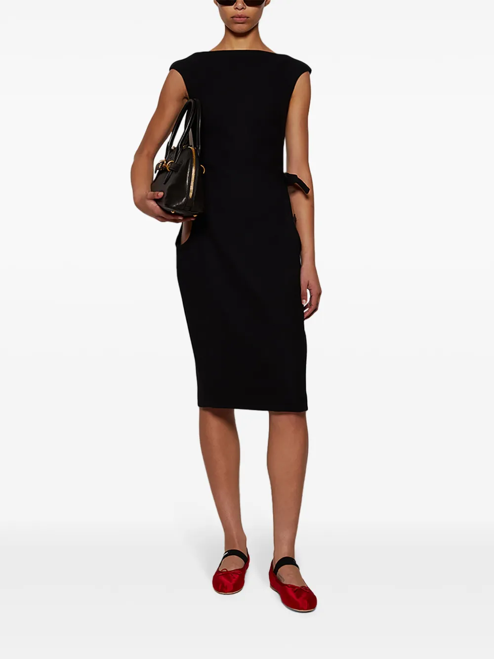 Miu Ballerina's met logopatch Rood