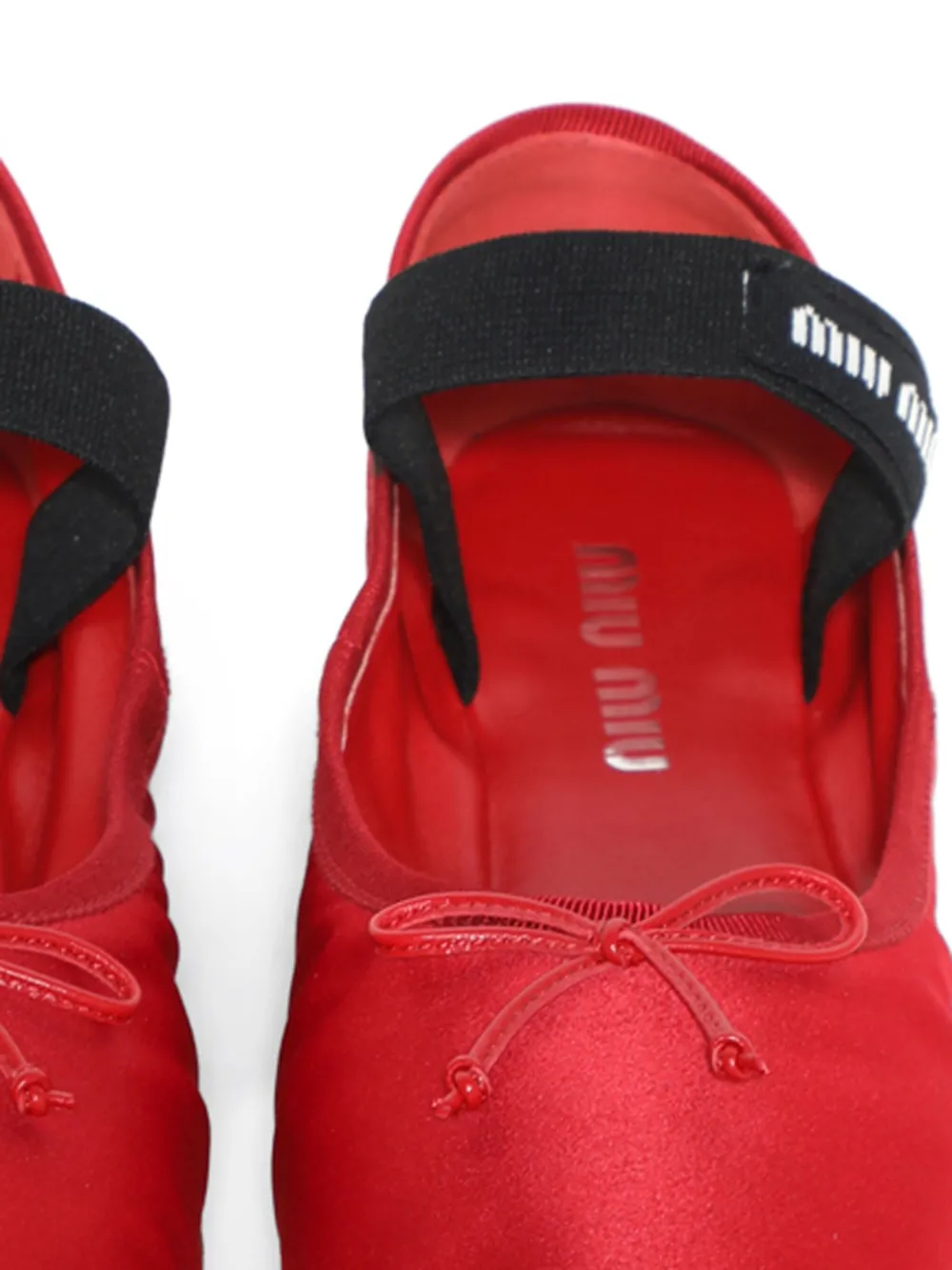 Miu Ballerina's met logopatch Rood