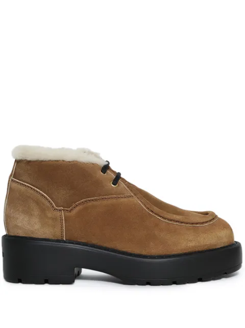Miu Miu suede lace-up boots