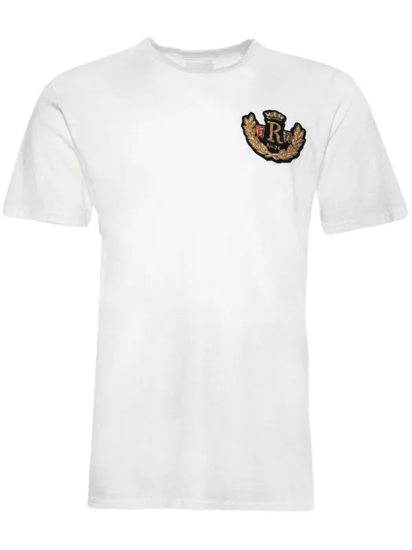 【関税込み】Rhude ホワイト 'Rhude' Logo スラブ Tシャツ 26474718_56437414_600.jpg