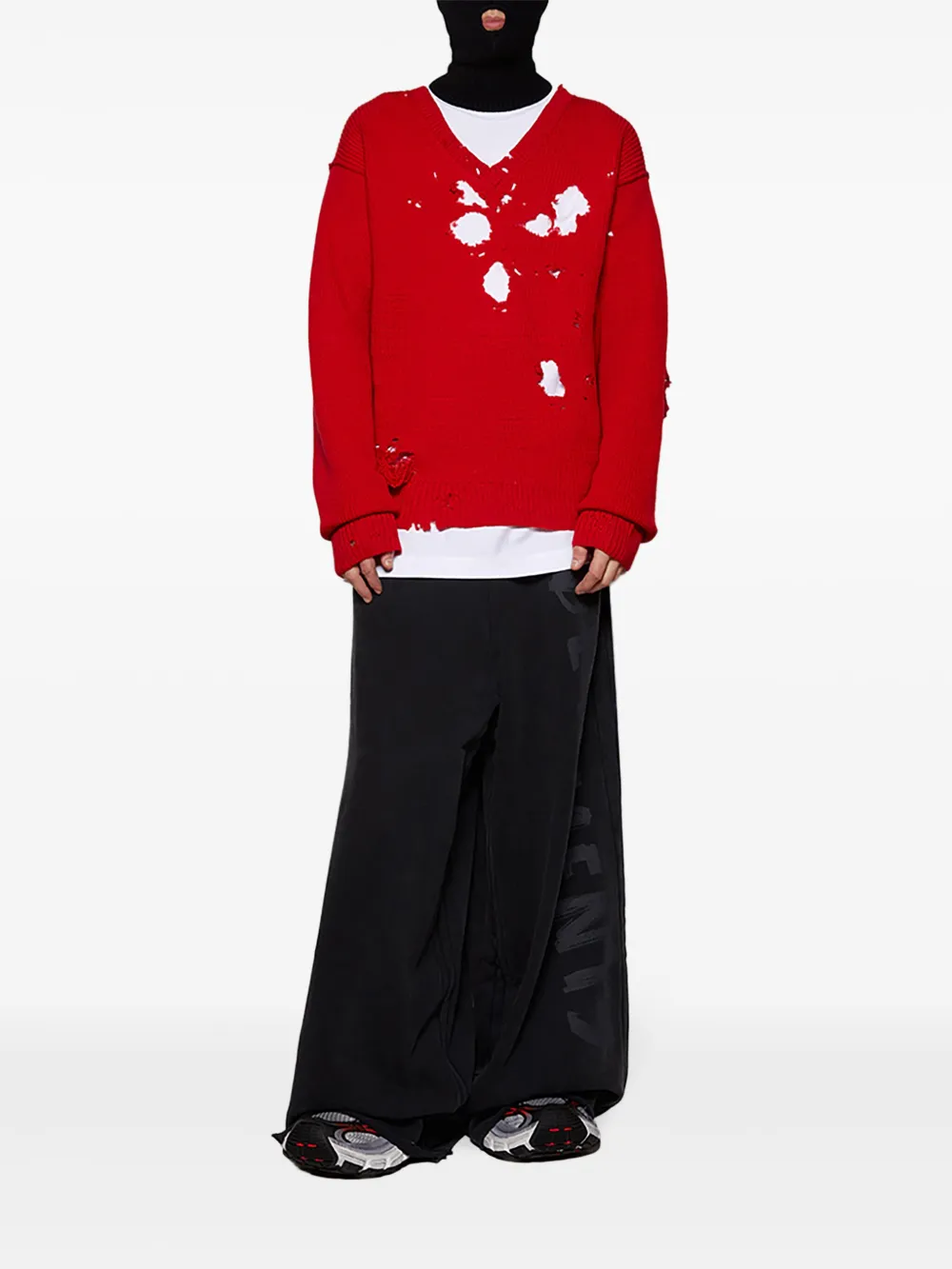 VETEMENTS Destroyed trui - Rood