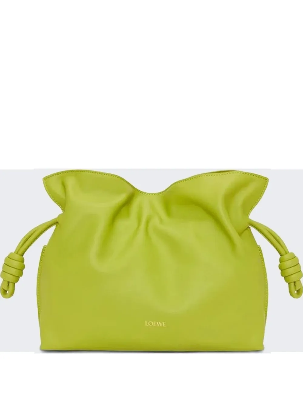 LOEWE Flamenco drawstring clutch bag Groen