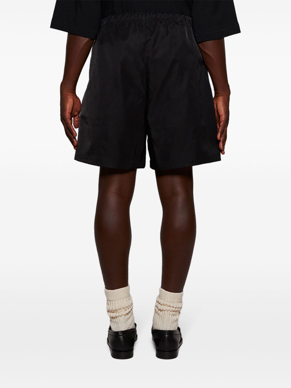 FEAR OF GOD ESSENTIALS Shorts met textuur afwerking Zwart