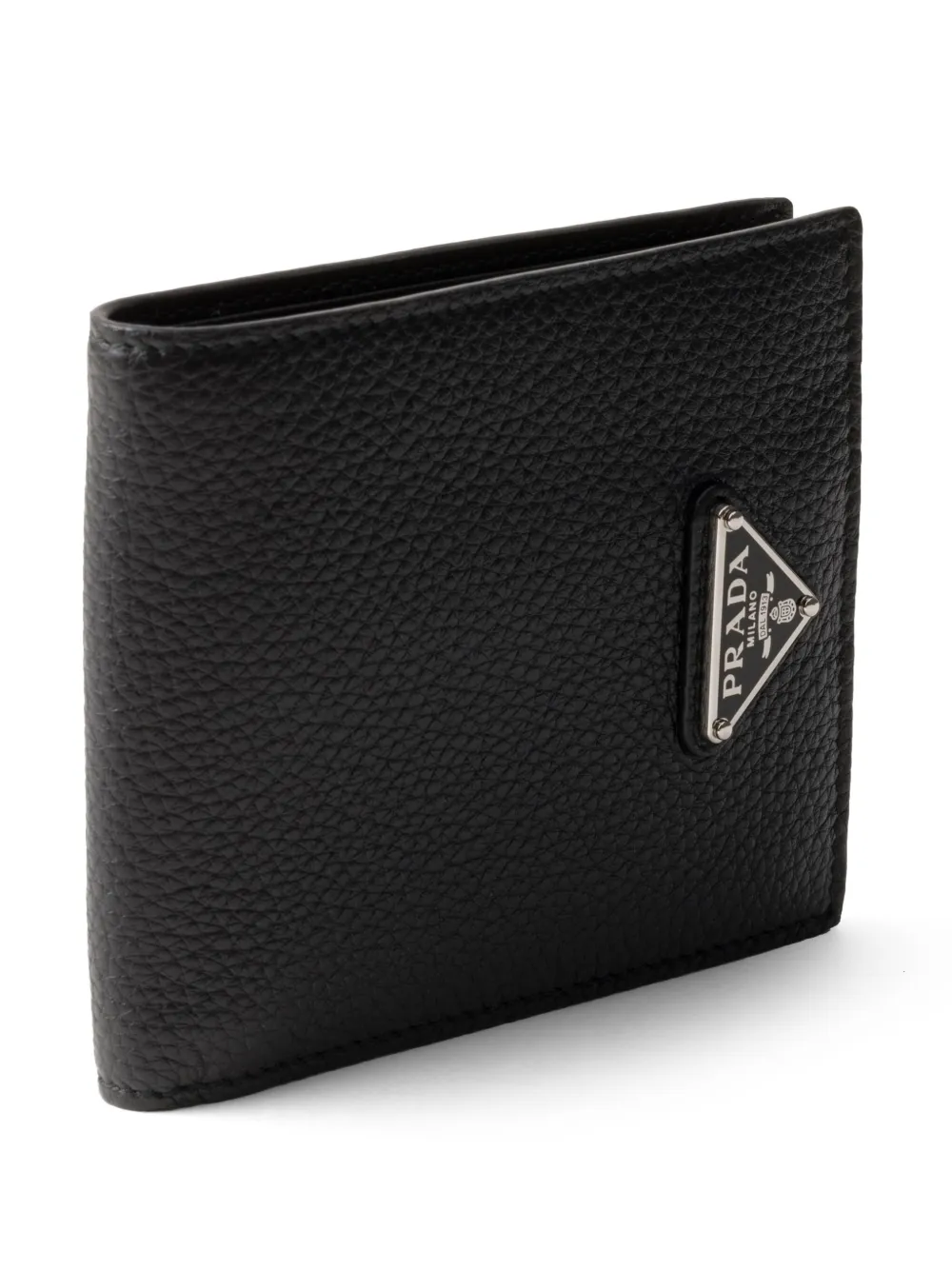 Prada Mens Black Re-nylon Recycled-nylon And Leather Wallet In 黑色