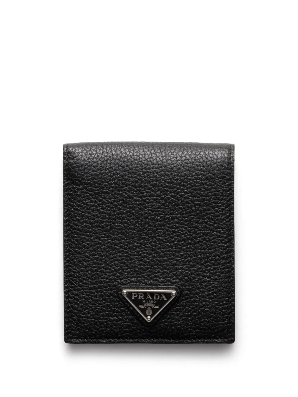 Prada enamel triangle-logo wallet | Black | Image 1