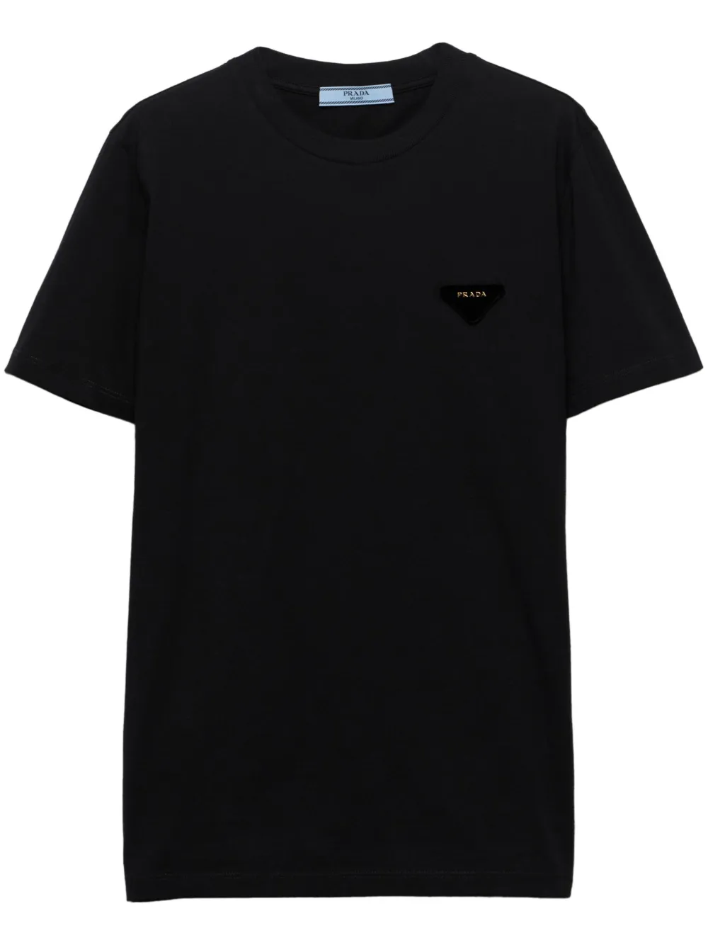 Prada T-shirt met logo Zwart