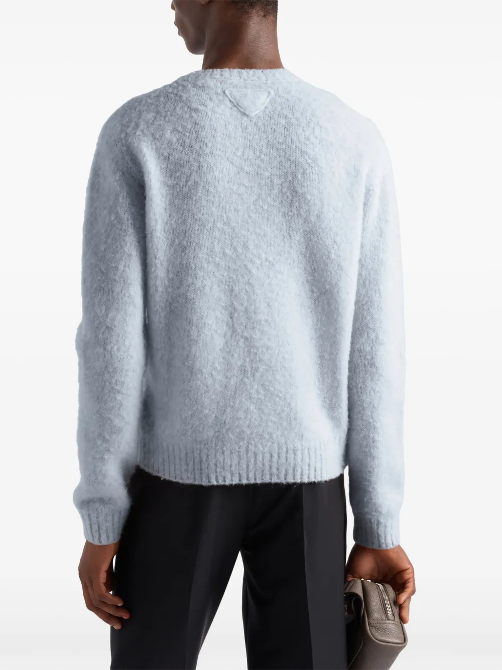 Prada Wollen trui met ronde hals Blauw