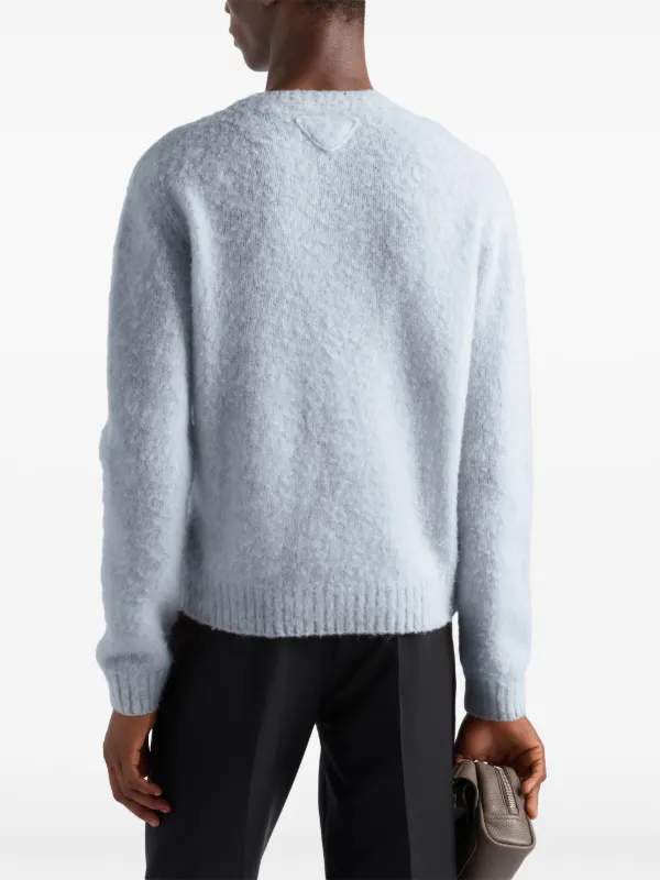 PRADA 新品Wool and viscose sweater Prada Men's' Wool-And-Cashmere-Blend Sweater in Green | LN-CC®