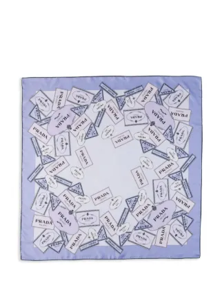 Prada シルクスカーフ | パープル | FARFETCH JP