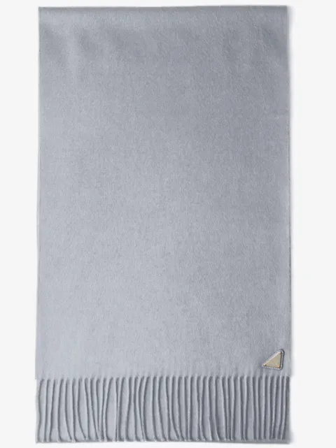 Prada enamel triangle-logo scarf 