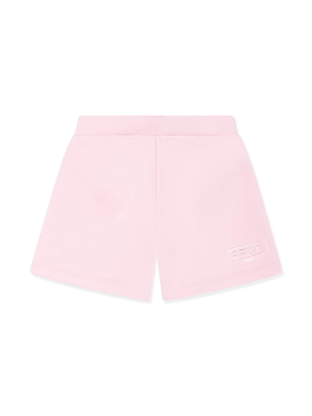 Fendi Kids Trainingsshorts met logo Roze