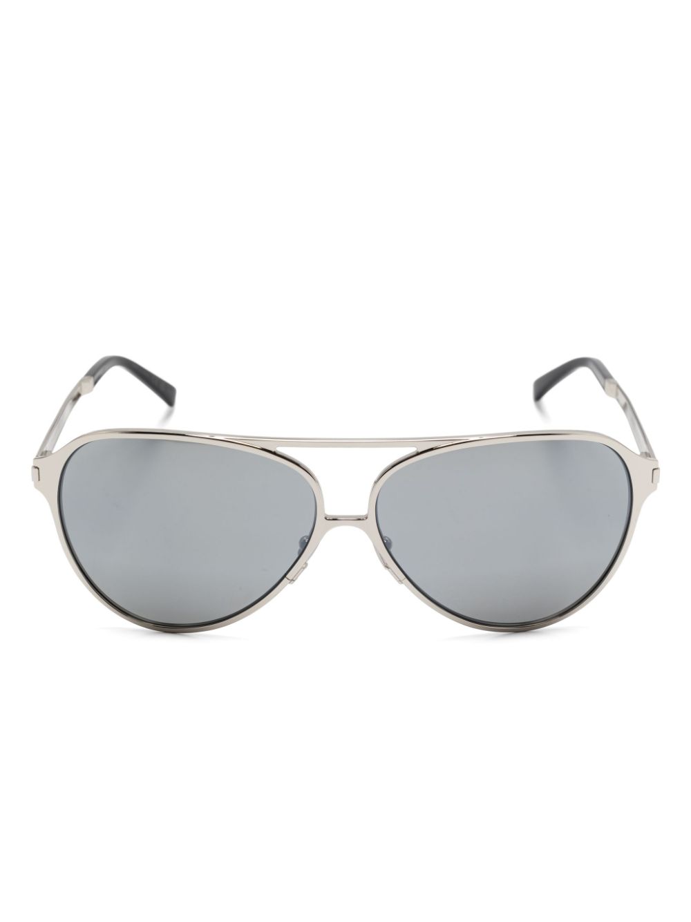 Saint Laurent Eyewear Zonnebril met piloten montuur Zilver