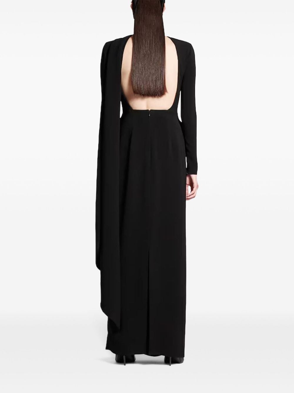 BALENCIAGA CAPE-DESIGN GOWN 