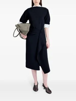 Proenza Schoulerレザーチュニックワンピース セール】【S-LL/洗濯後しわになりにくい/UV/6分袖】コットン風 A