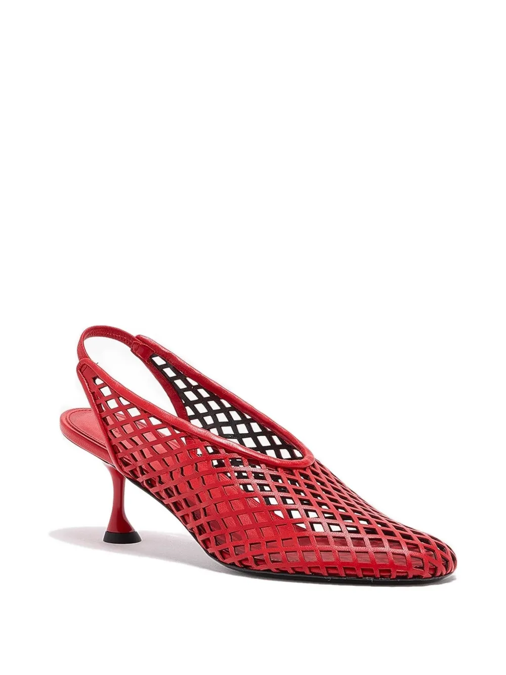 Proenza Schouler perforated slingback pumps Red