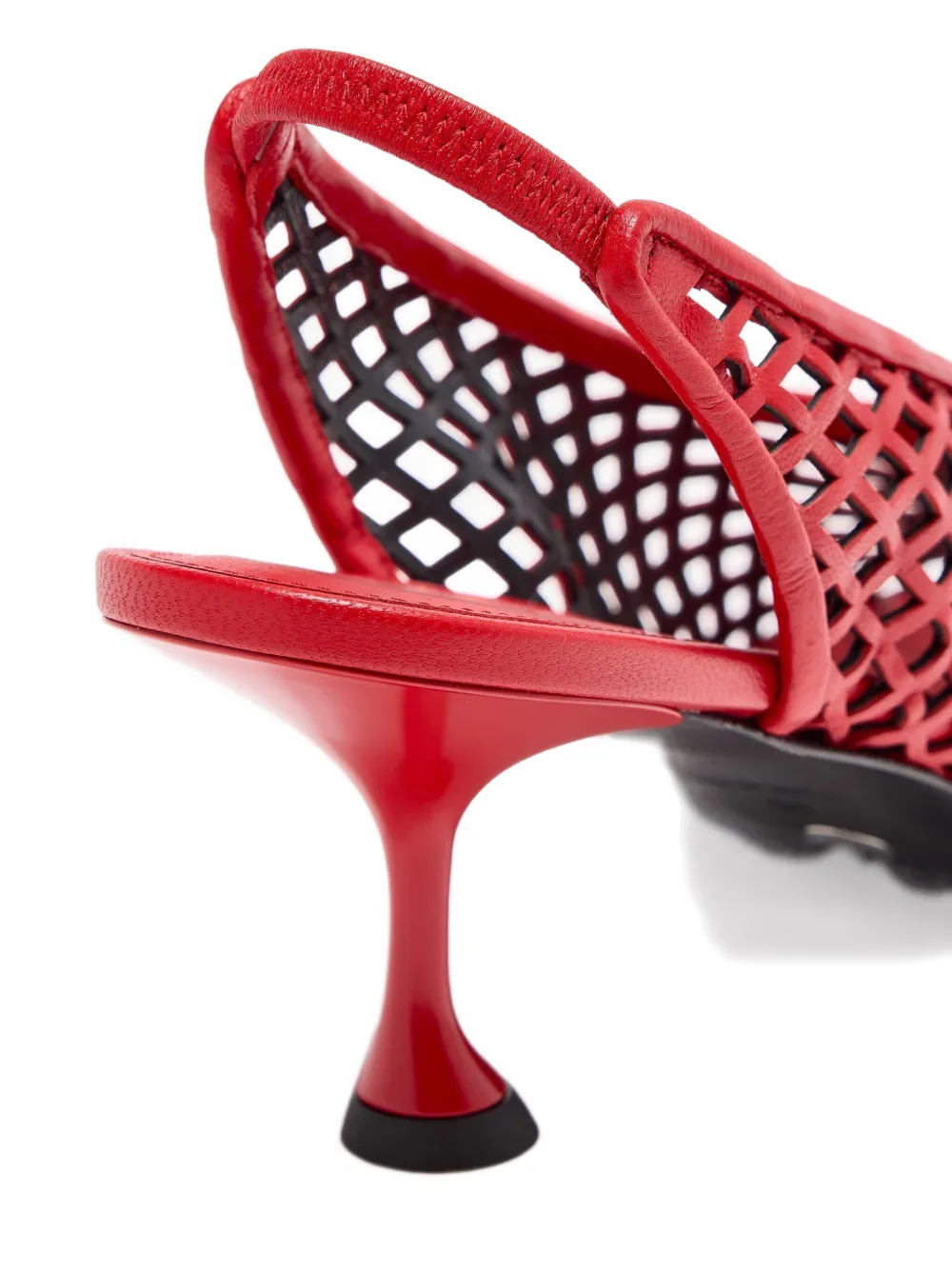 Proenza Schouler perforated slingback pumps Red