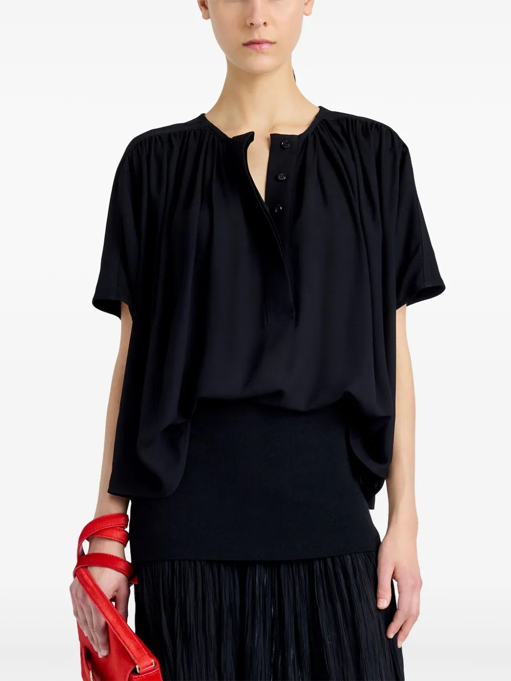 Shop Proenza Schouler Claire Top In Black