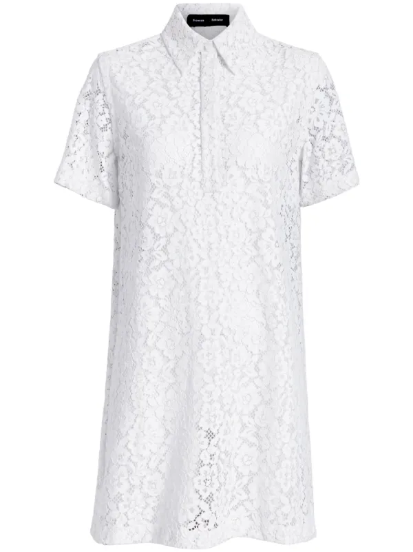 Proenza Schouler Rainer Mini Dress | White | FARFETCH