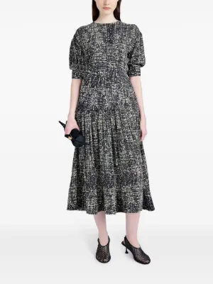 【関税込み】Proenza Schouler ミニドレス ROBE de FLEURS/ローブドフルール】立体フラワー/ パール