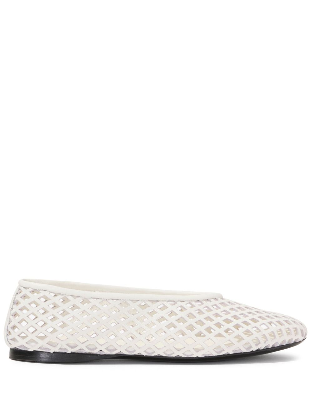 Proenza Schouler Tee Perforated ballerina shoes White