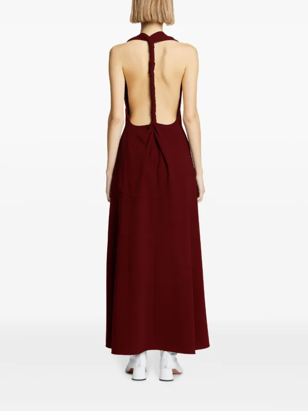 Proenza Schouler Twist Crepe Dress Red FARFETCH TH