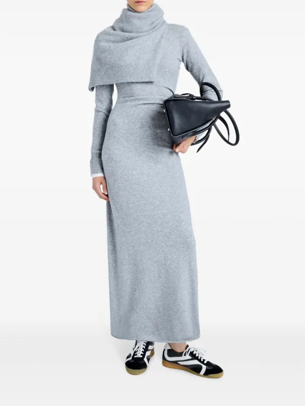 navy blue dress for baby girl Rue asymmetric crêpe maxi dress in red - Proenza Schouler main image 1