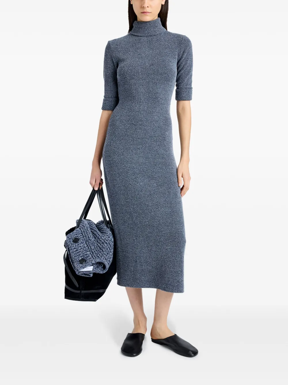 Proenza Schouler White Label Cerine gebreide jurk - Blauw