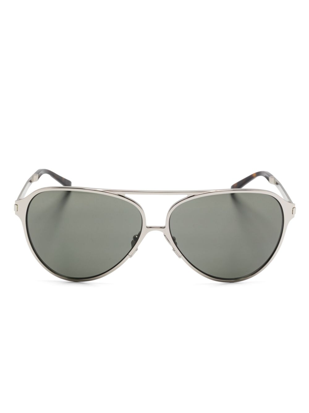 Saint Laurent Eyewear Zonnebril met piloten montuur Grijs