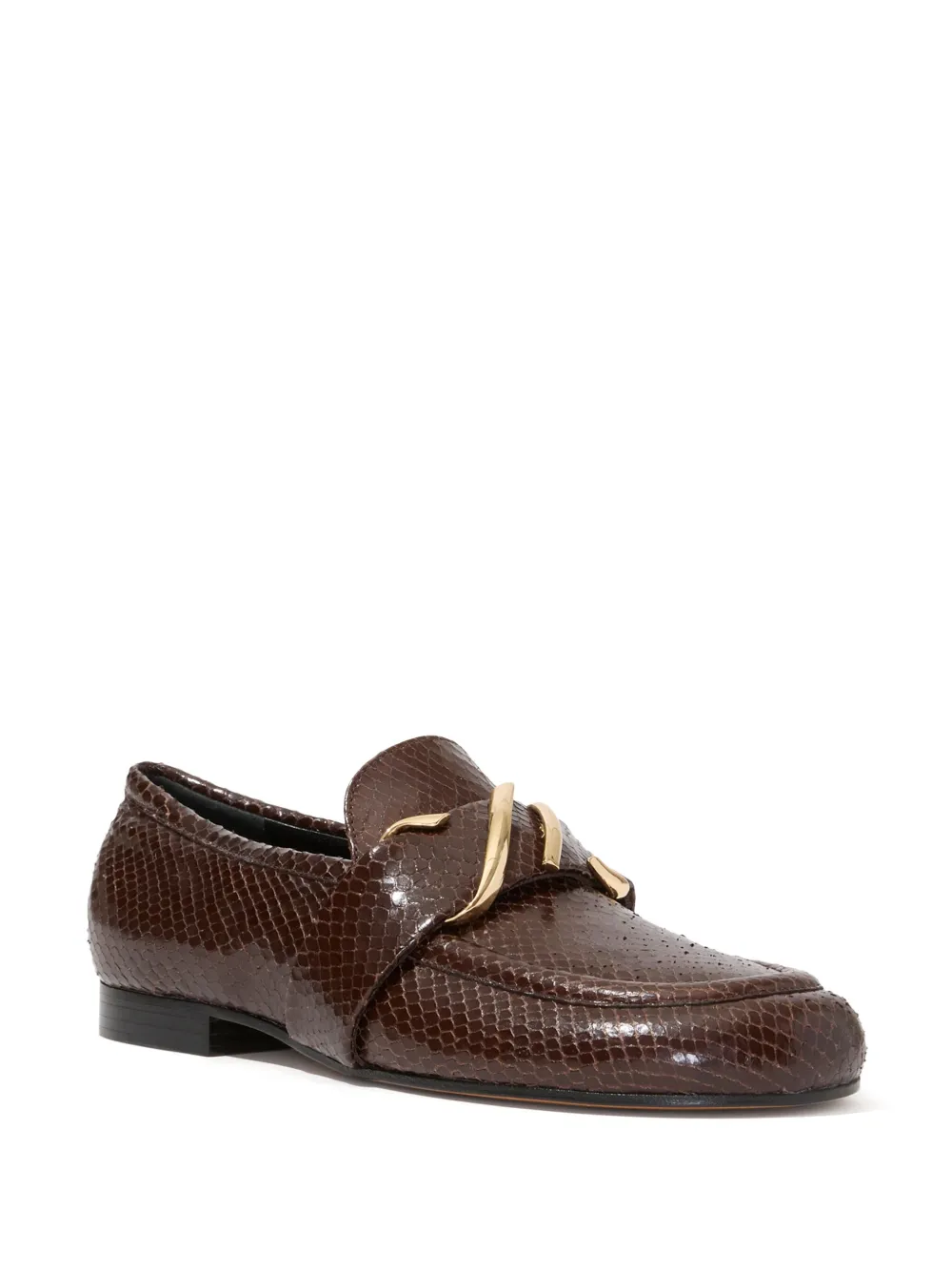 Proenza Schouler embossed effect loafers Brown