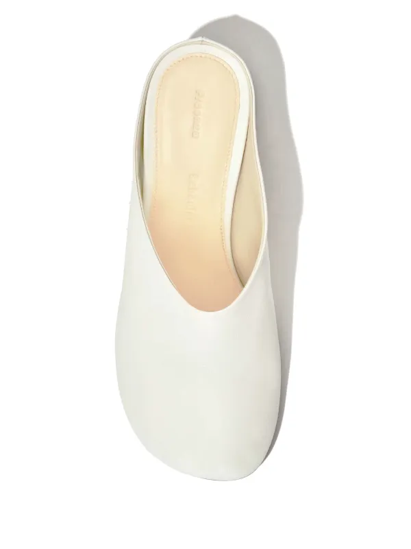 Proenza Schouler 50mm Glove Mules | White | FARFETCH