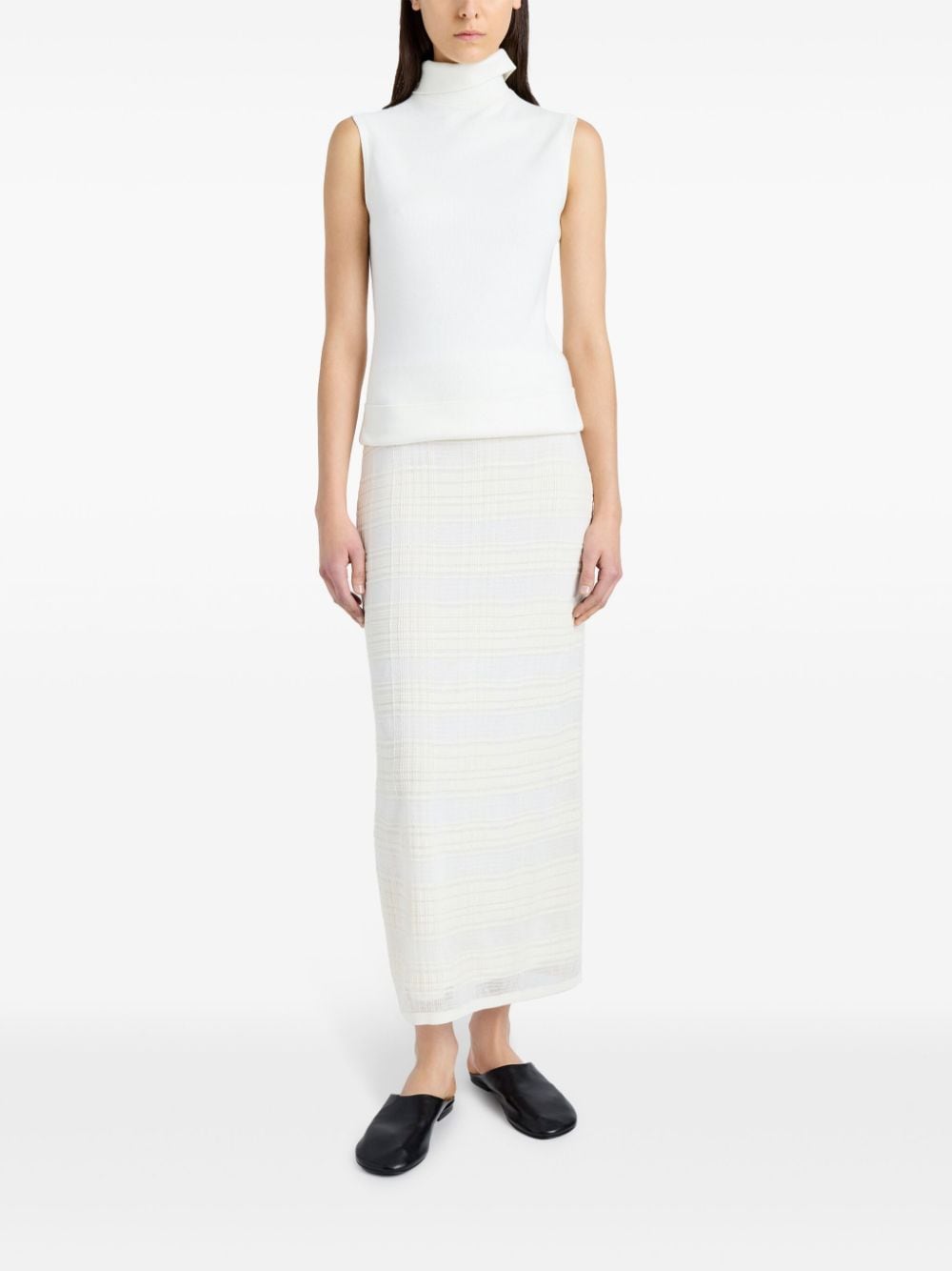 Proenza Schouler White Label Elsa maxi-rok - Wit