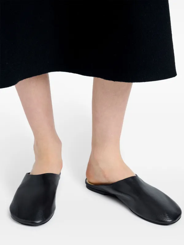 Proenza Schouler Glove Leather Slides | Black | FARFETCH