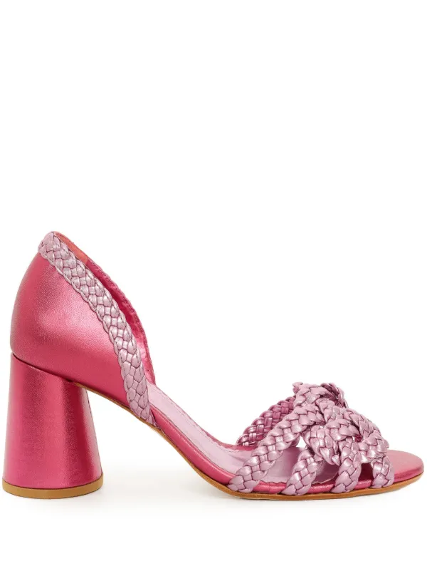 Sarah Chofakian Sapato Peep Toe Sparks Com Salto 65mm | Rosa