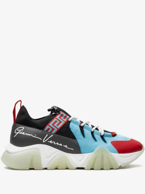 Versace baskets Squalo 'Light Blue/Red'