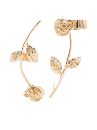 Magda Butrym Rose Cuff Earrings | Gold | FARFETCH CA