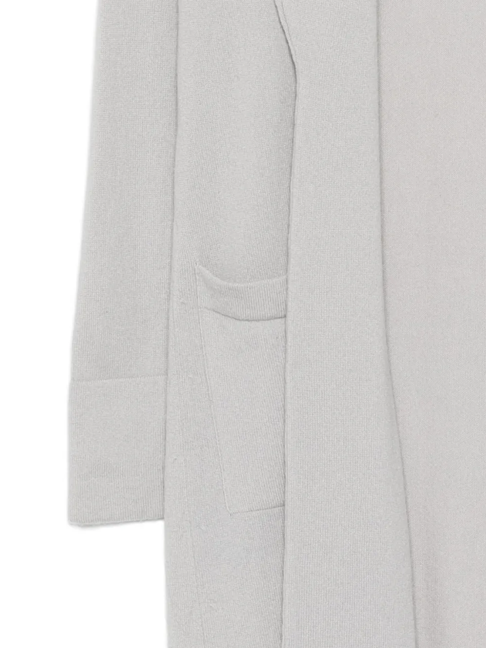  Teddy Cashmere Pockets Cardigan - Grey 