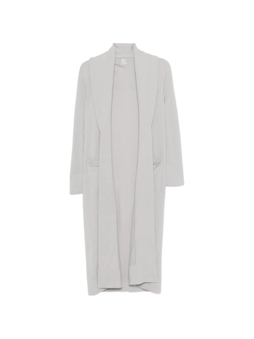 Teddy Cashmere Pockets Cardigan In White