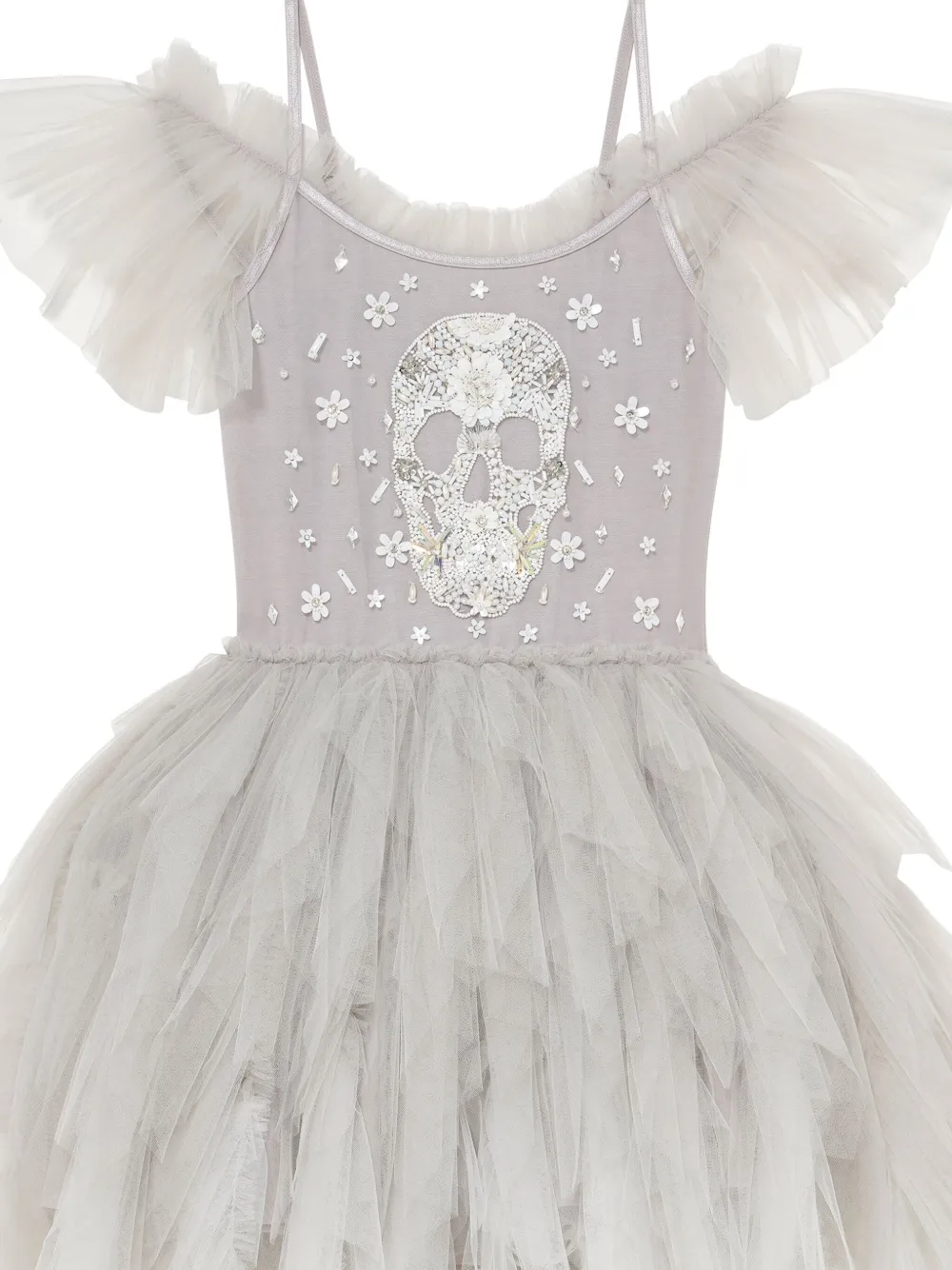 Tutu Du Monde Skull Fleur jurk met tutu Grijs