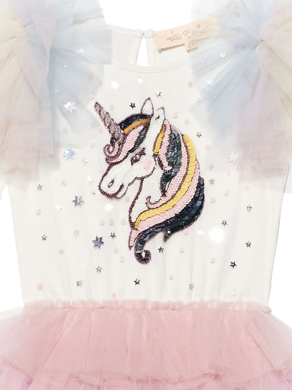 Tutu Du Monde Unicorn Twinkle jurk met tutu Wit