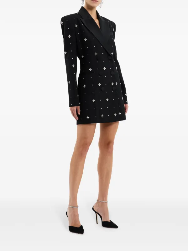 【REBECCA VALLANCE】エミリーミディドレス ブラック Emma minidress in black - Rebecca Vallance | Mytheresa