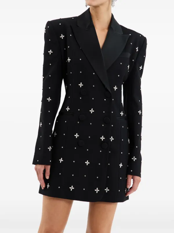 Rebecca Vallance Eclipse Tuxedo Mini Dress | Black | FARFETCH