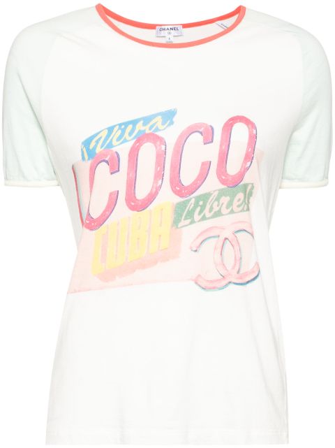 CHANEL 2000s Chanel CC Mark Half Sleeve Shirt Women