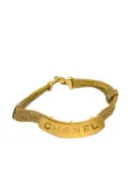 CHANEL Pre-Owned 1998 logo-plaque bracelet - Gold