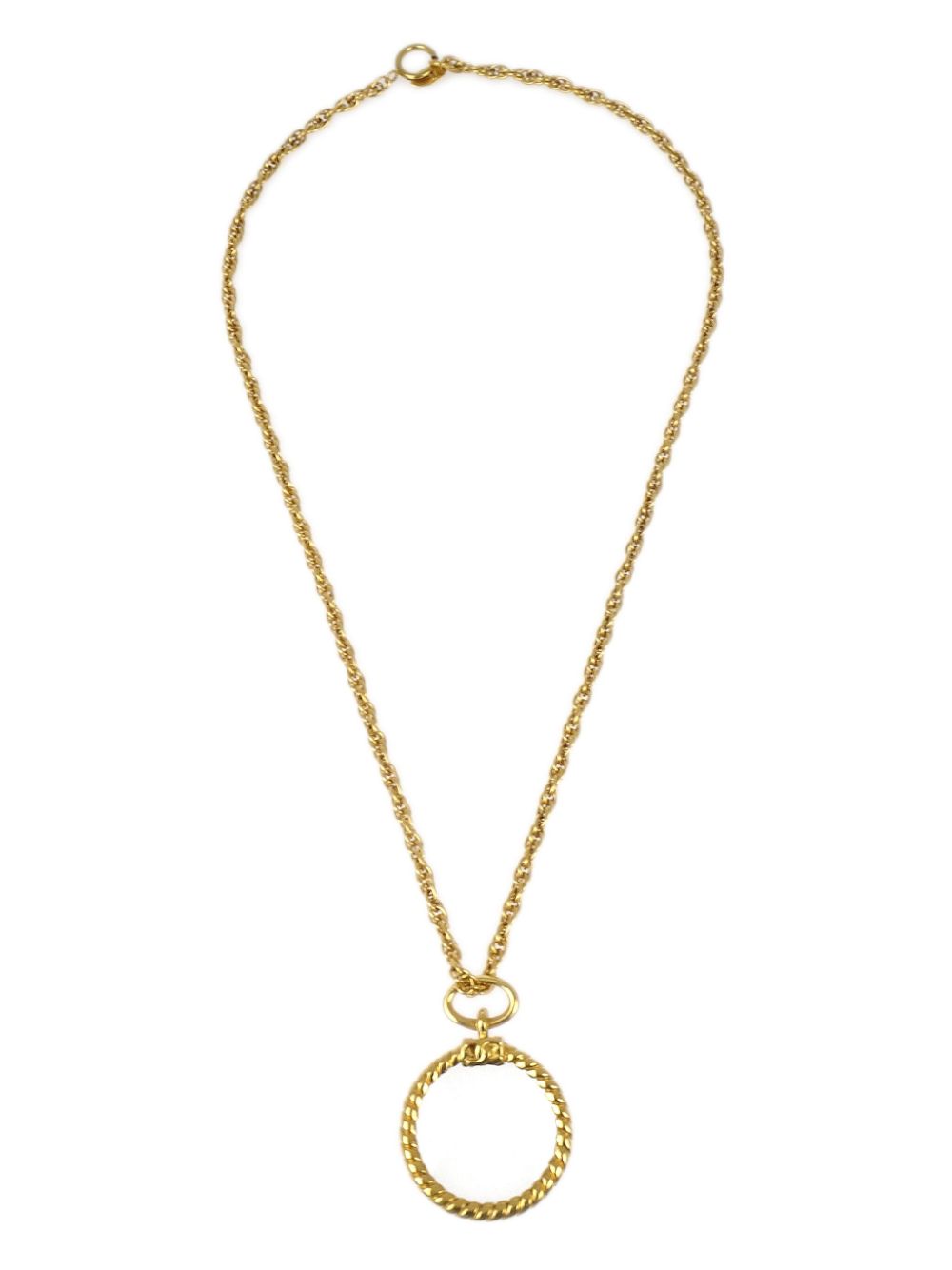 CHANEL Pre-Owned 1980-1990s Loupe necklace - Gold