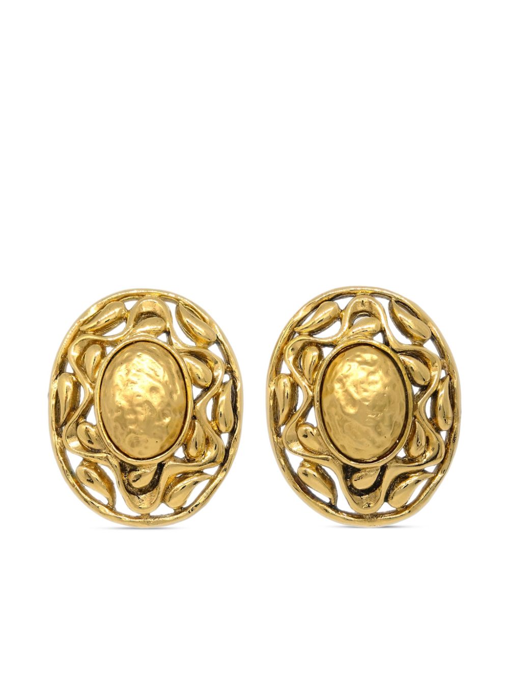 1990-2000s oval earrings