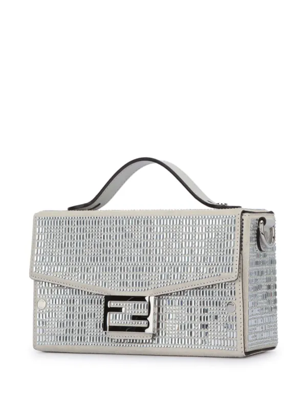 FENDI Baguette Soft Trunk Tote Bag Grey FARFETCH IE