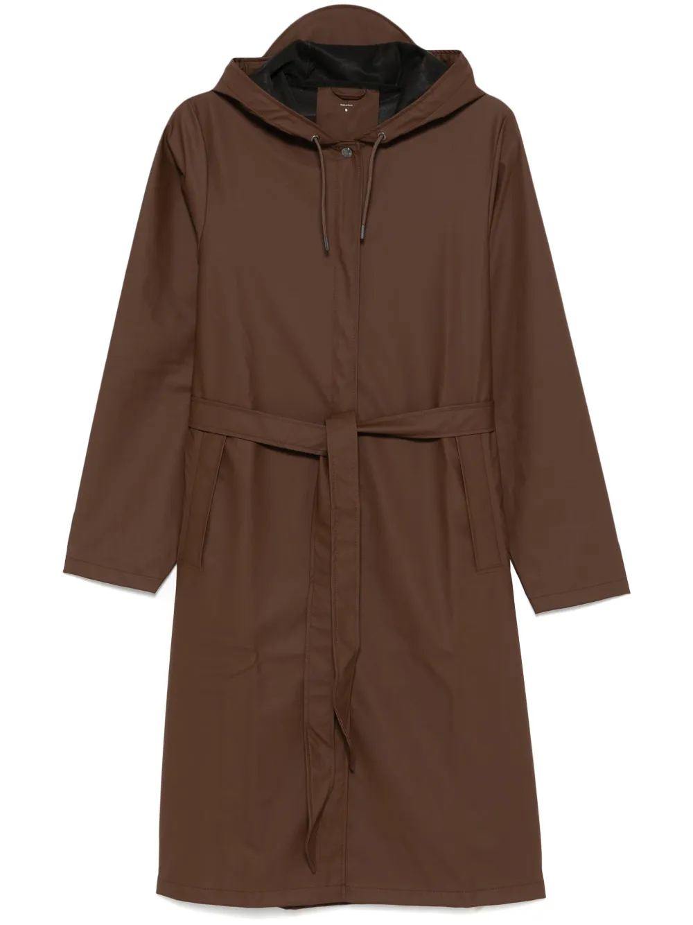 Rains A-Line long raincoat - Brown